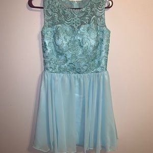 Light blue lace dress